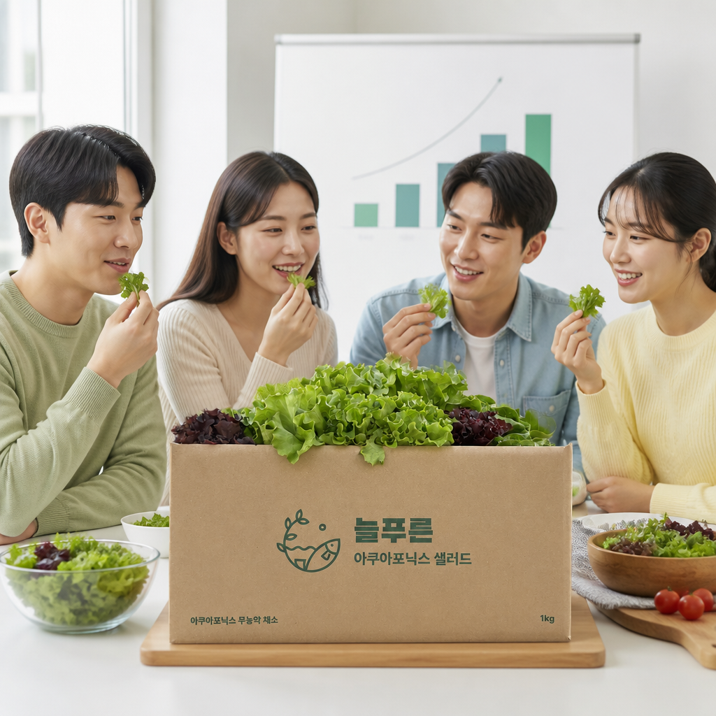 샐러드 블라인드 테스트 및 설문 결과 그래프
